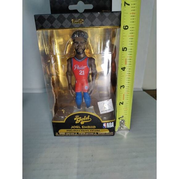 FUNKO GOLD Joel Embiid Premium Vinyl Figure 5" Joel Embiid, 2022 - Picture 8 of 9
